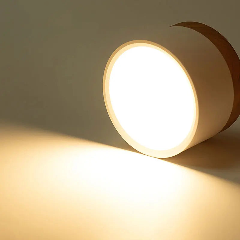 Modern Nordic Wood Dimmable LED Downlight for Contemporary Residential and Commercial Interiors