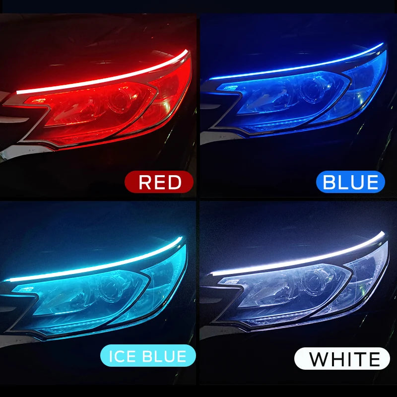 Flexible LED Daytime Running Light Strip for Automotive Headlight Styling