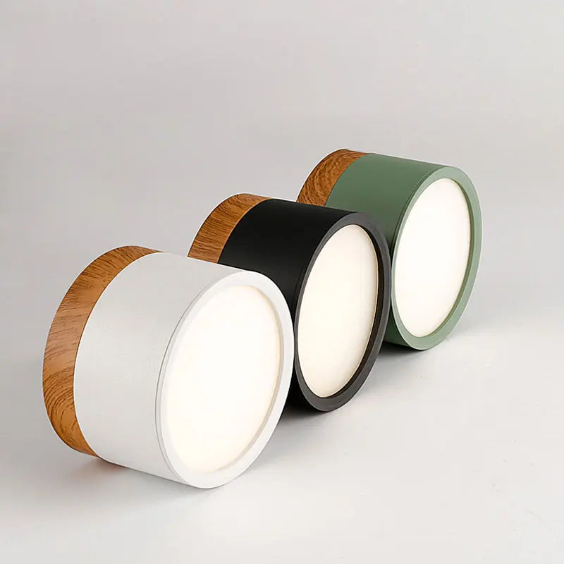 Modern Nordic Wood Dimmable LED Downlight for Contemporary Residential and Commercial Interiors