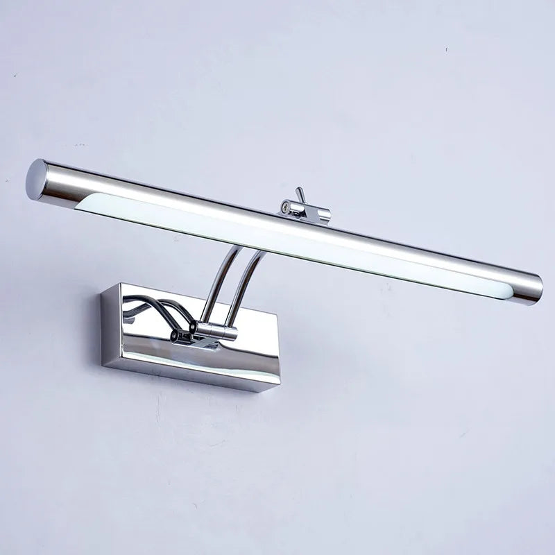Modern Stainless Steel LED Vanity Light for Bathroom Mirror Lighting