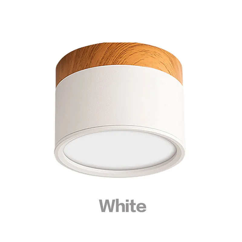 Modern Nordic Wood Dimmable LED Downlight for Contemporary Residential and Commercial Interiors