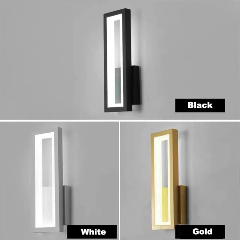 Minimalist LED Wall Sconce for Modern Bedroom and Hallway Lighting