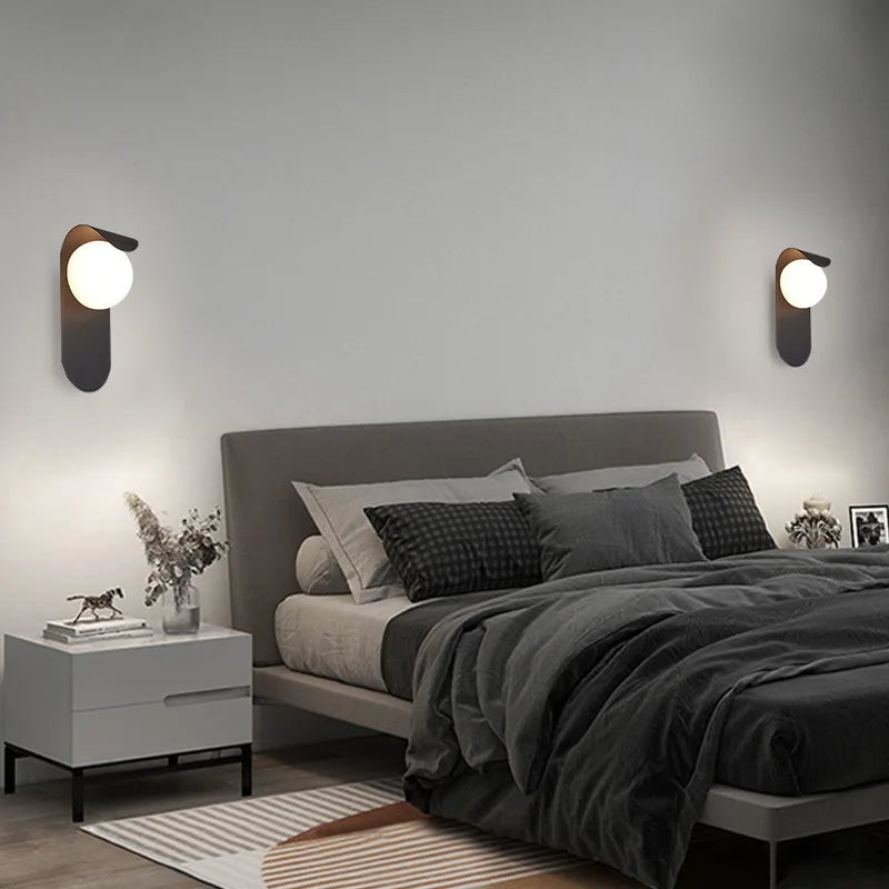 Modern LED Wall Lamp for Hallways and Minimalist Bedroom Interiors