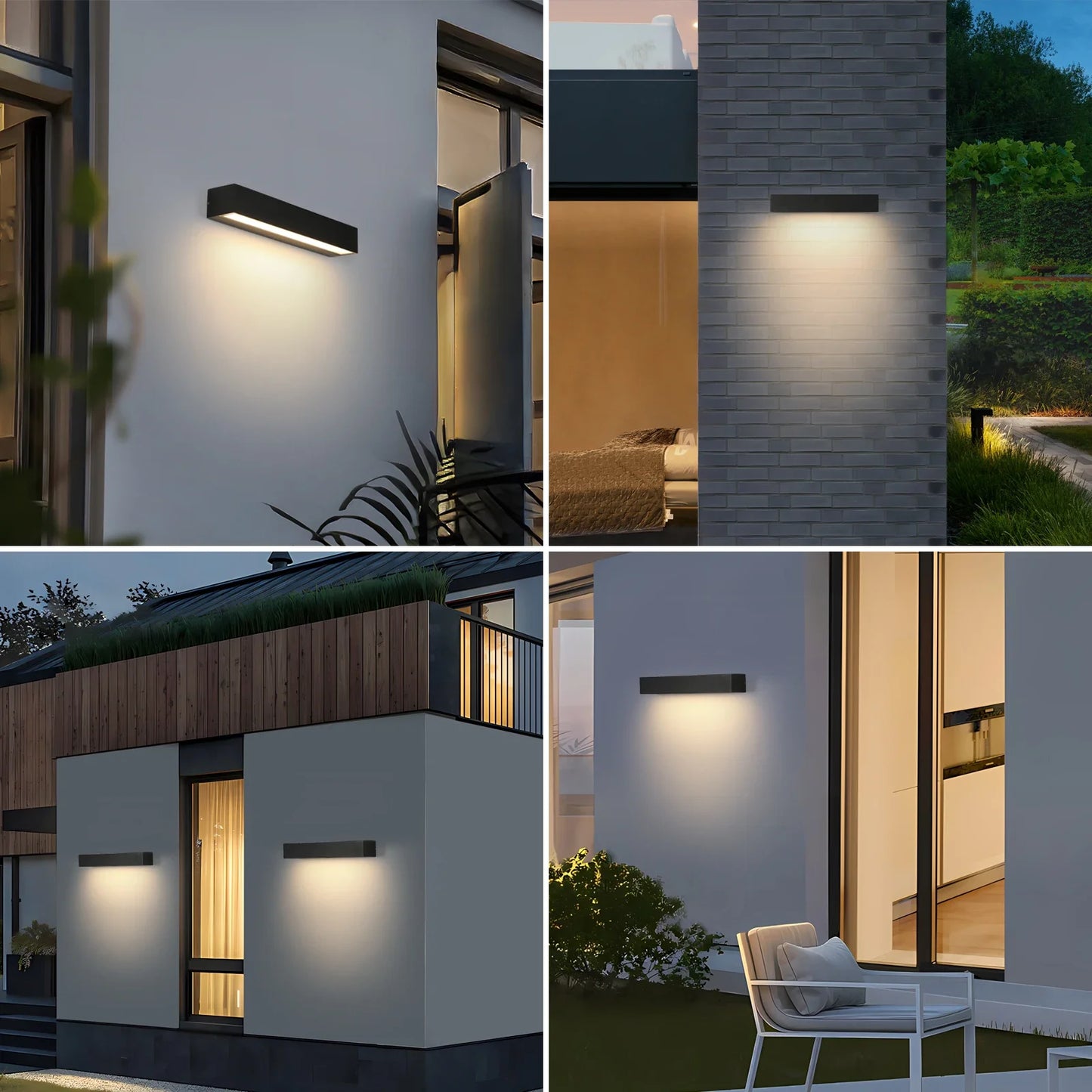 Modern LED Wall Sconce for Exterior Terrace and Villa Lighting