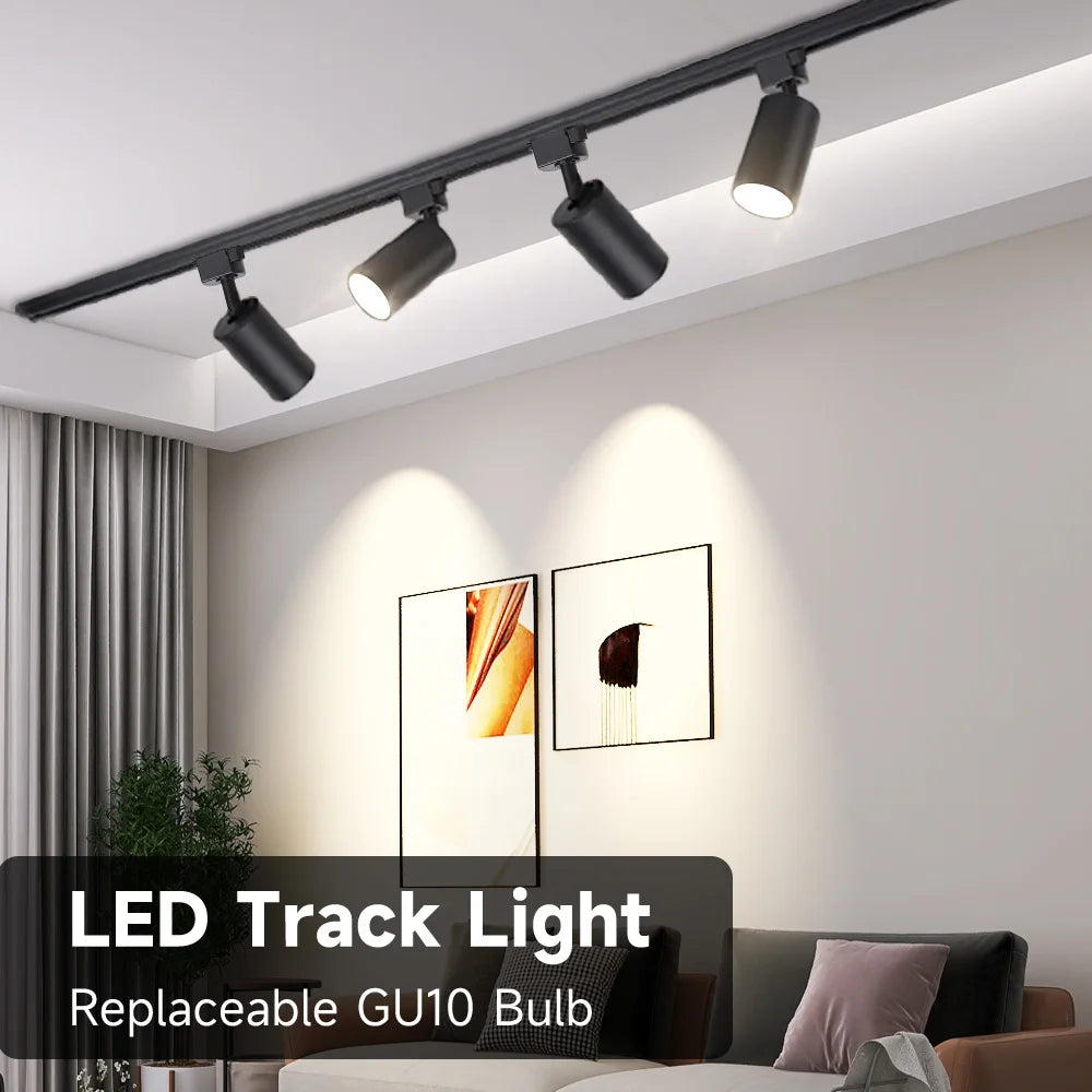 Modern LED Track Lighting Set for Kitchens and Commercial Retail Spaces