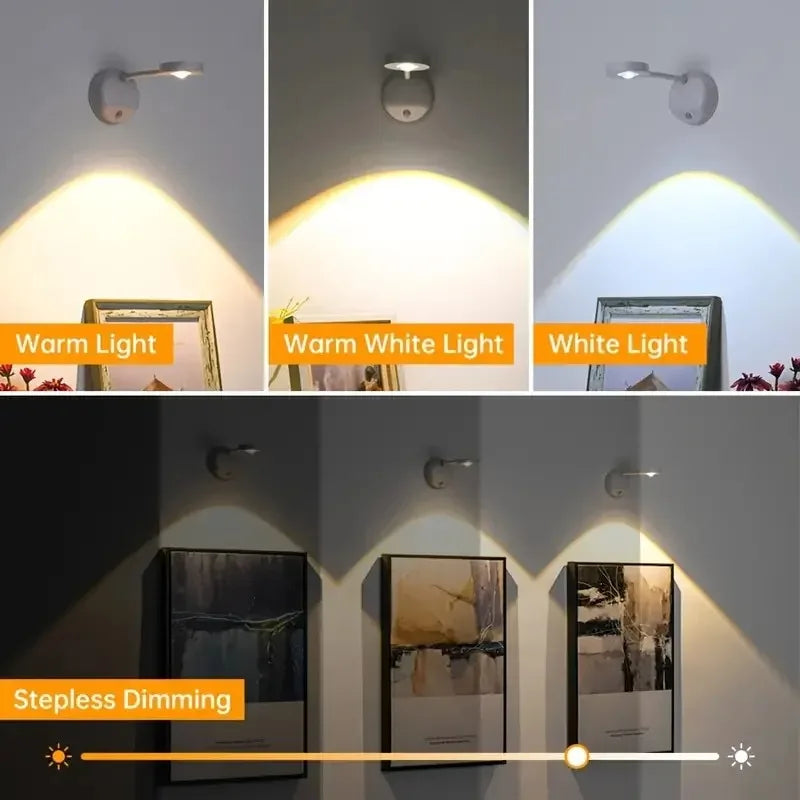 Dimmable Motion Sensor LED Art Spotlight for Gallery and Wall Lighting