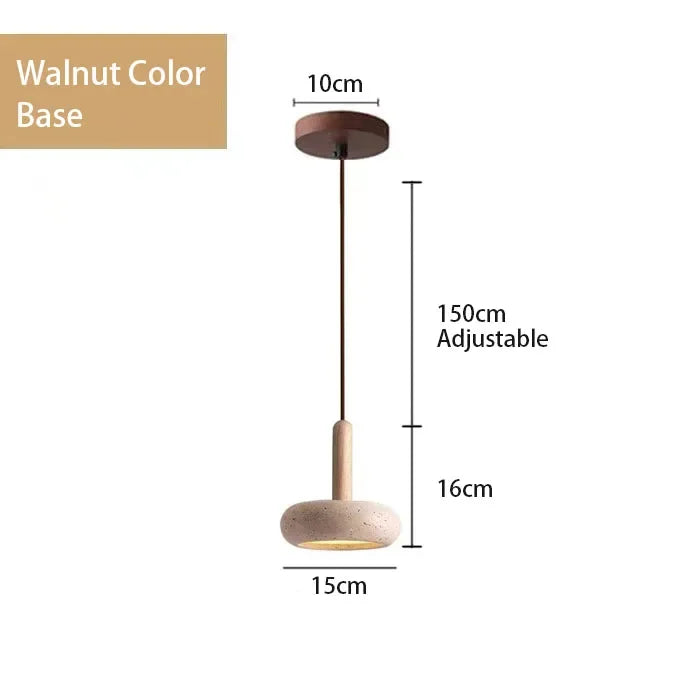 Travertine Stone Pendant Light for Modern Kitchens and Restaurant Interiors