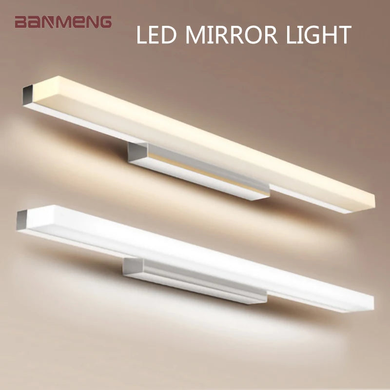 Modern LED Bathroom Vanity Mirror Wall Sconce for Fog-Free Lighting
