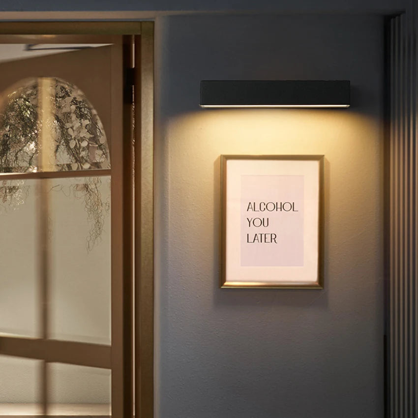 Modern LED Strip Wall Light for Outdoor Garden and Patio Lighting