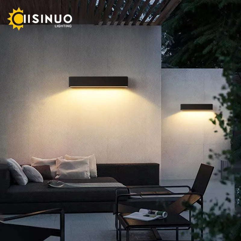 Modern LED Outdoor Wall Sconce for Porch and Patio Exterior Lighting