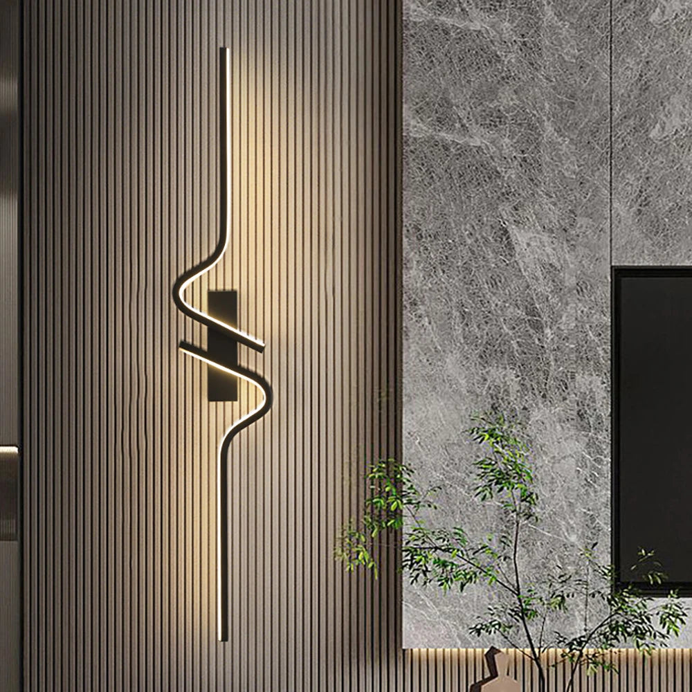 Modern Minimalist LED Wall Sconce for Bedroom and Living Room Lighting