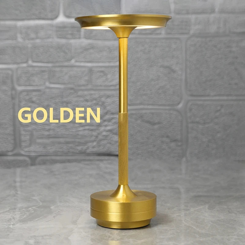 Portable LED Rechargeable Desk Lamp for Restaurants and Modern Interiors