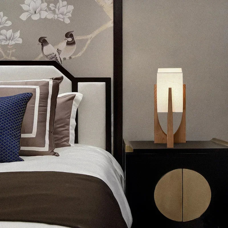 Nordic Wooden Floor Lamp for Modern Living Rooms Hotels and Cafes