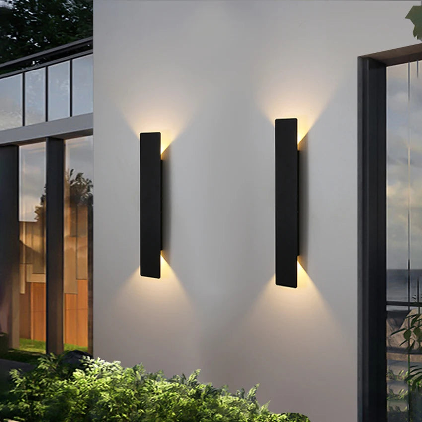 Modern LED Outdoor Wall Light for Architectural Home and Patio Lighting
