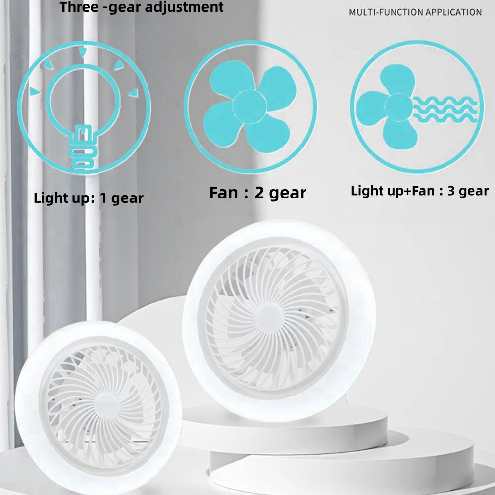 Smart LED Ceiling Fan Light with Remote Control for Modern Living Rooms