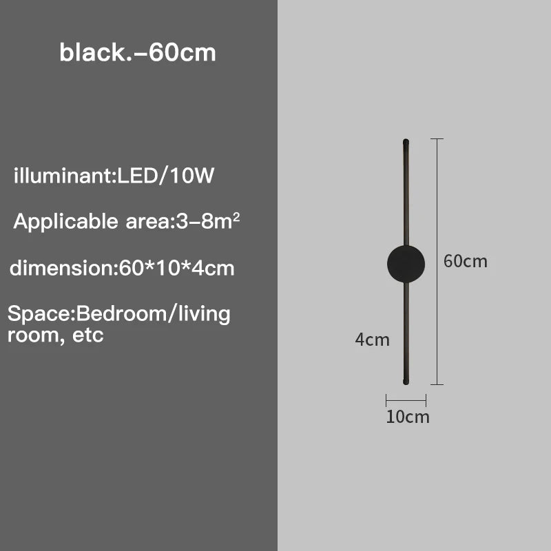 Modern Minimalist LED Wall Light for Bedroom and Hallway Decor