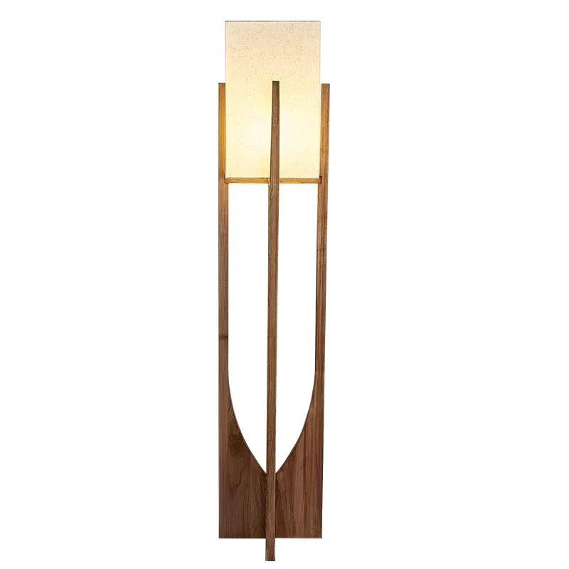 Nordic Wooden Floor Lamp for Modern Living Rooms Hotels and Cafes