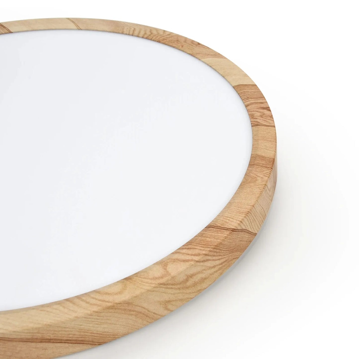 Modern LED Flush Mount Ceiling Light with Wood Grain for Home Interiors