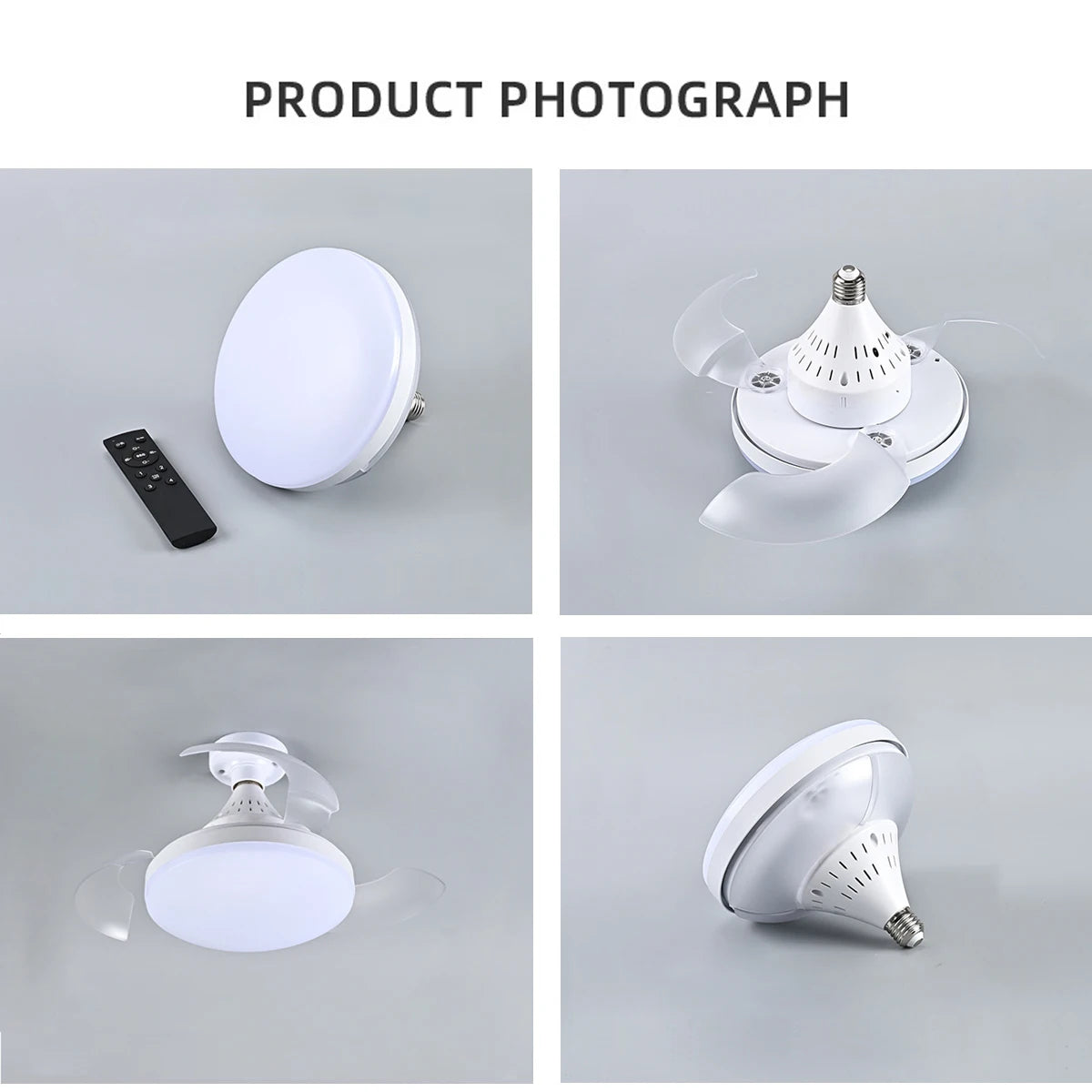 Modern Smart LED Ceiling Fan with Remote and App Control for Living Rooms