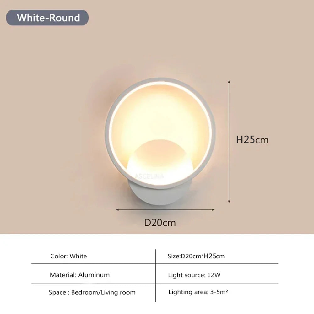 Modern LED Wall Sconce for Bedroom Living Room and Hallway Decor