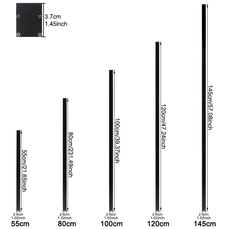 Modern Linear LED Wall Light for Outdoor Gardens and Building Facades