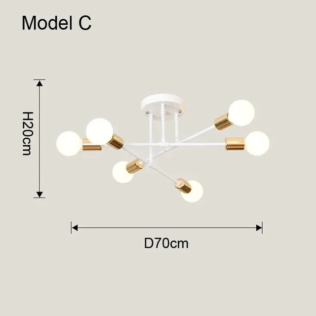 Modern Nordic Pendant Light for Sophisticated Living Rooms and Bedrooms