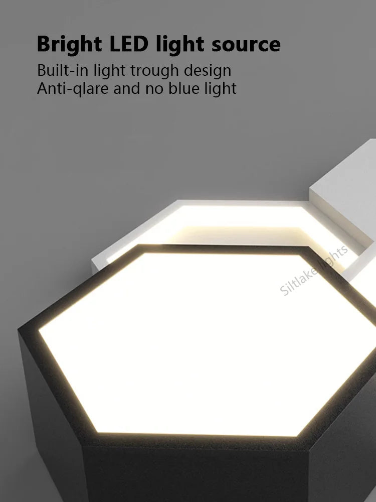 Modern Honeycomb Ceiling Light for Artistic Living Rooms and Dining Spaces
