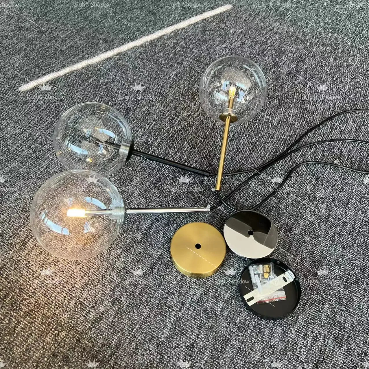 Modern Gold Glass Pendant Light for Contemporary Kitchens and Living Rooms