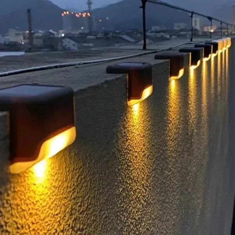 Modern LED Solar Step Light for Garden Decks and Outdoor Paths