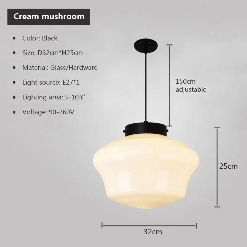 Nordic Glass Pendant Light for Modern Studios and Coffee Bars