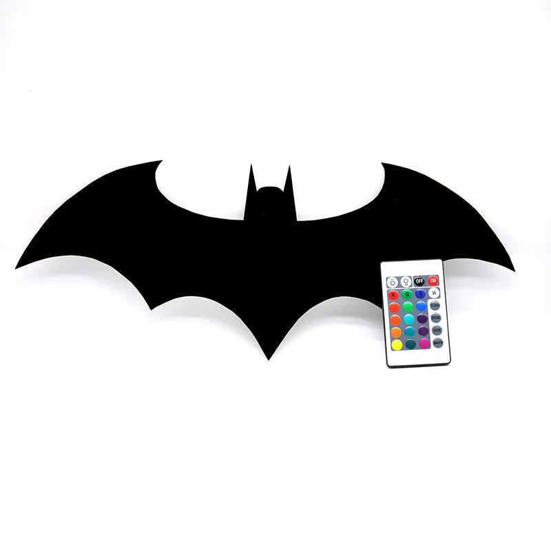 Modern Wooden Bat Wall Lamp for Bedroom and Atmospheric Decor