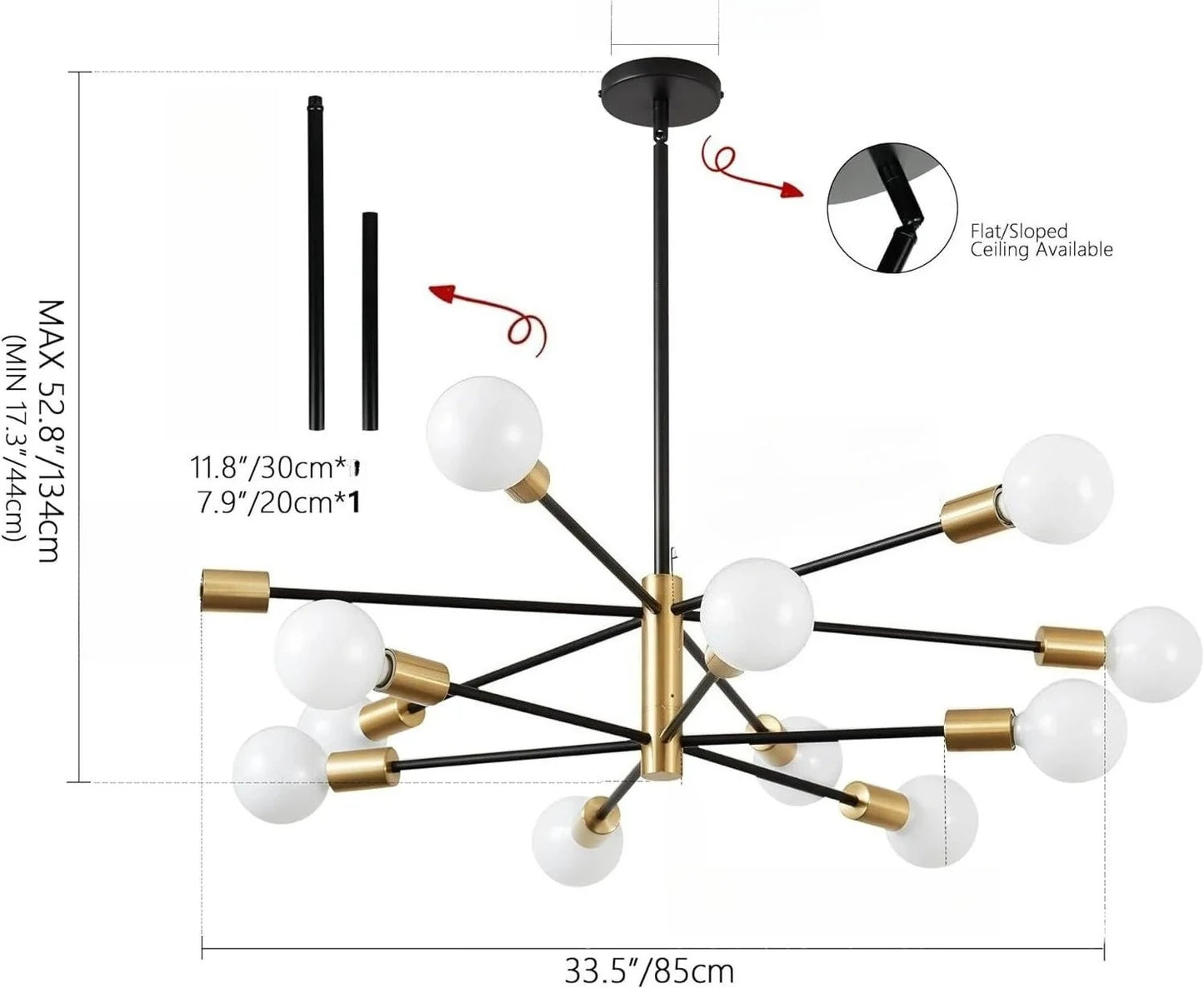 Modern Nordic Magic Bean Chandelier for Elegant Living Rooms and Restaurants