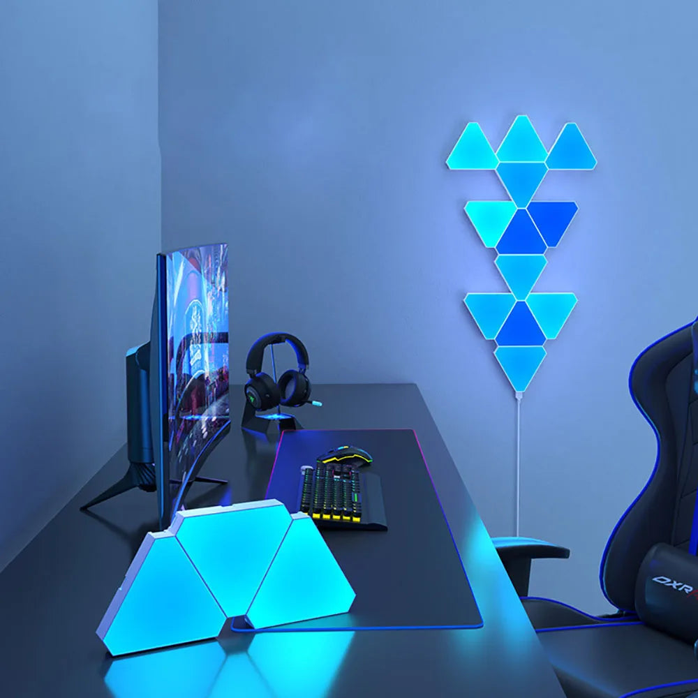 Geometric Smart RGB Wall Light for Modern Office and Bedroom Decor