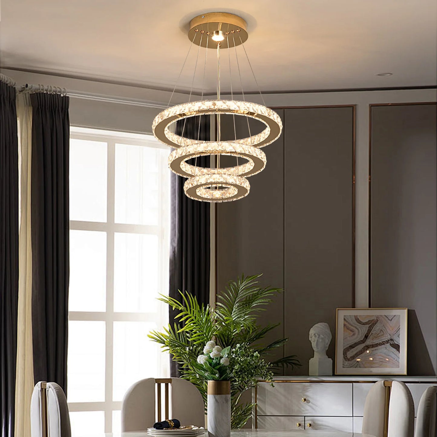 French Luxury Crystal Chandelier for Elegant Living Rooms and Dining Spaces