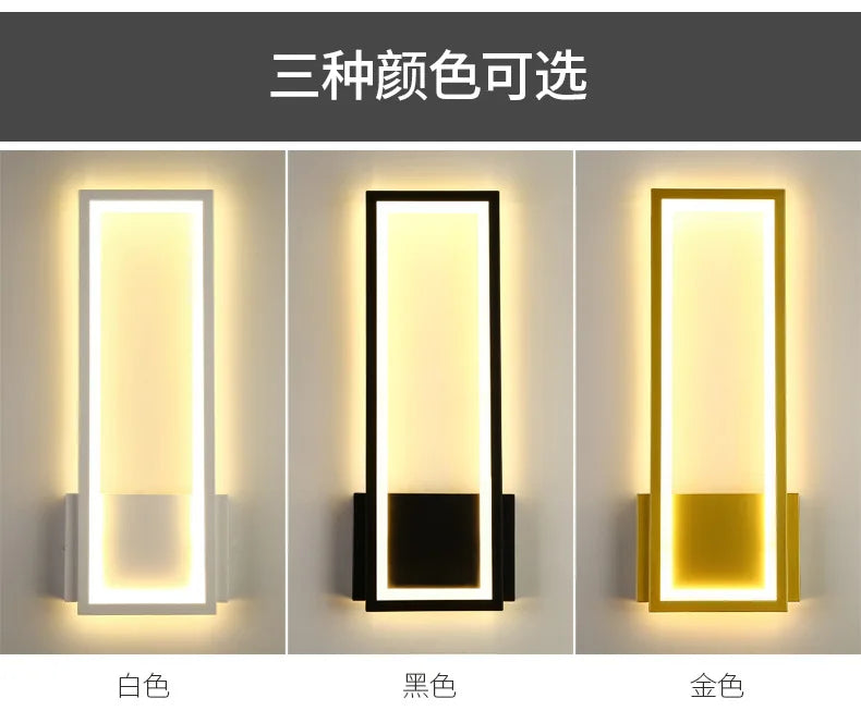 Modern LED Wall Sconce for Bedroom Bedside and Living Room Decor