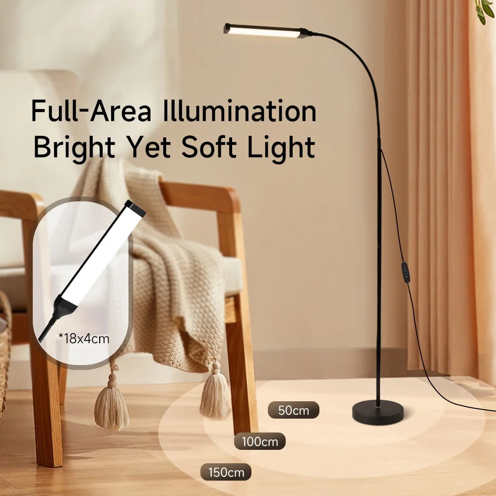 Modern Dimmable LED Floor Lamp with USB for Living Room and Bedroom