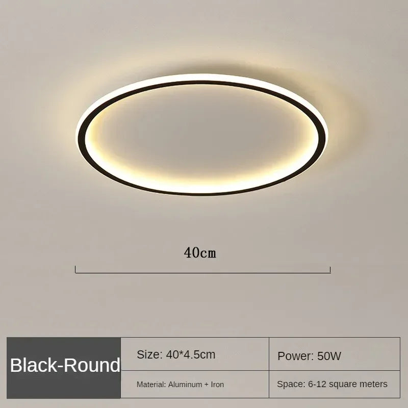 Nordic Minimalist LED Ceiling Light with Remote for Modern Living Spaces