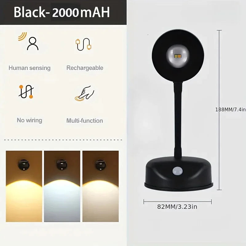 Wireless Motion Sensor Wall Light for Art and Gallery Display