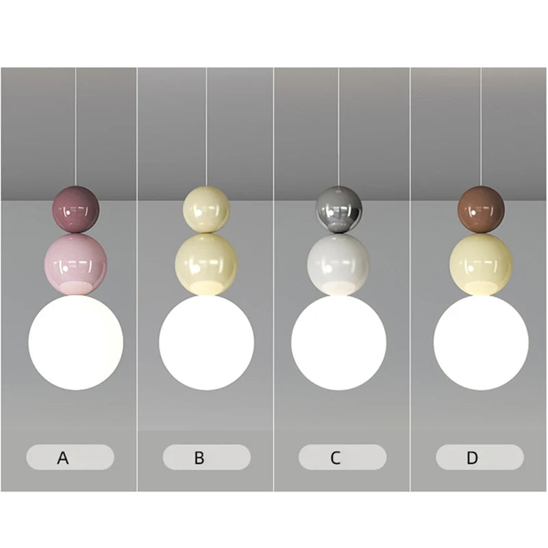 Nordic Cream Pendant Light for Modern Bedroom and Living Room Decor