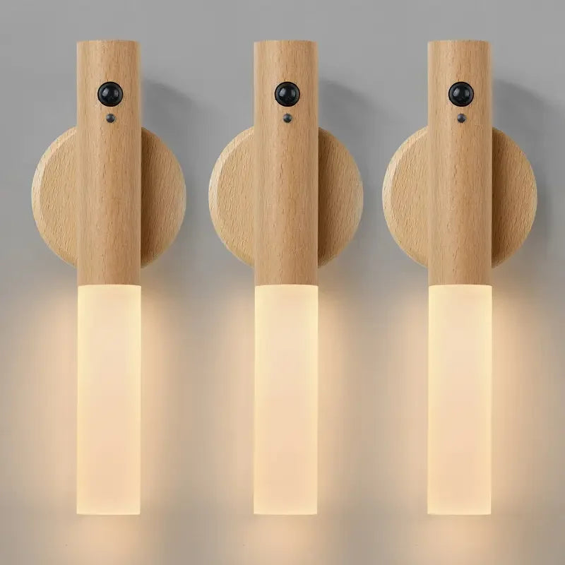 Rechargeable Motion Sensor LED Wall Lamp for Hallways and Modern Home Decor