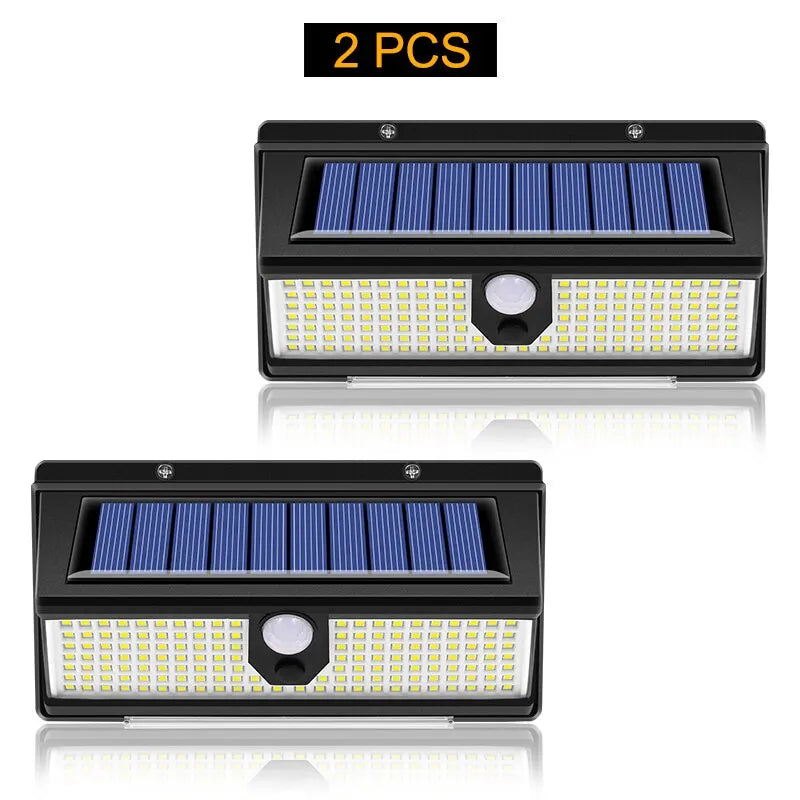Modern Solar Motion Sensor Wall Light for Gardens and Outdoor Security
