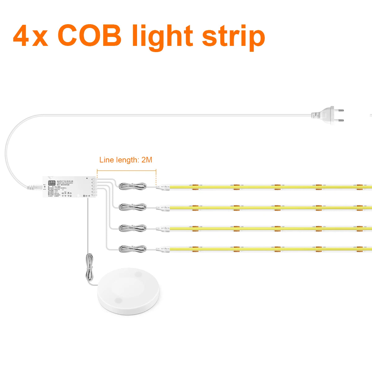 Dimmable LED Wall Accent Light for Modern Shelving and Bedrooms