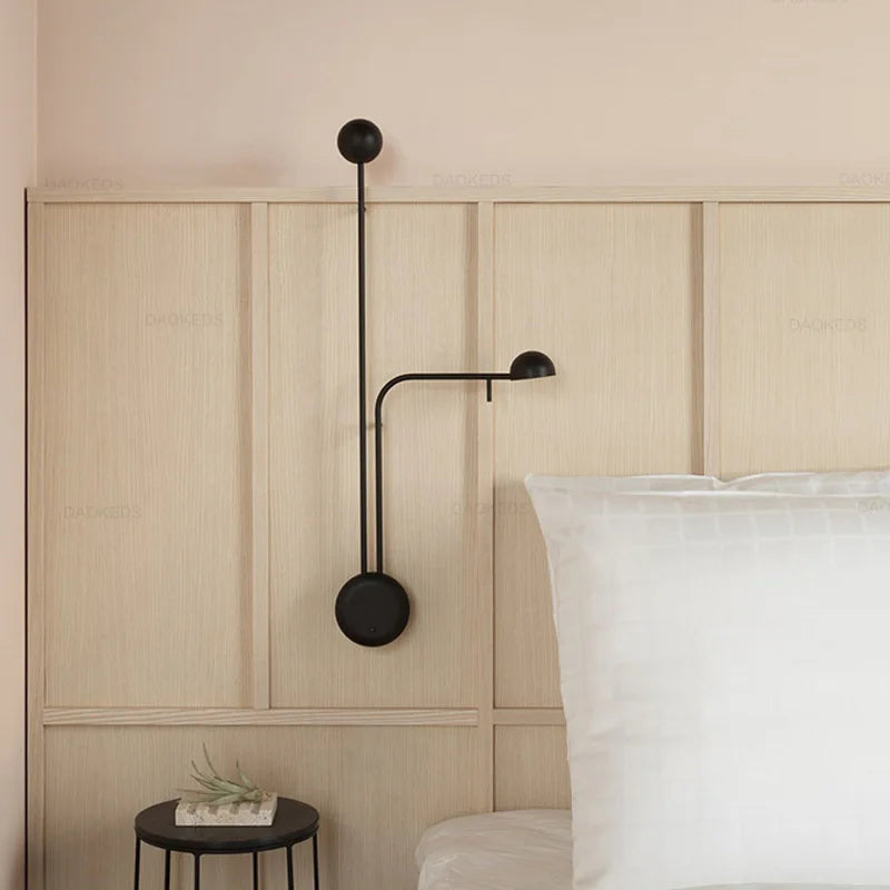 Adjustable Swing Arm Wall Lamp for Modern Home Offices and Bedside Reading