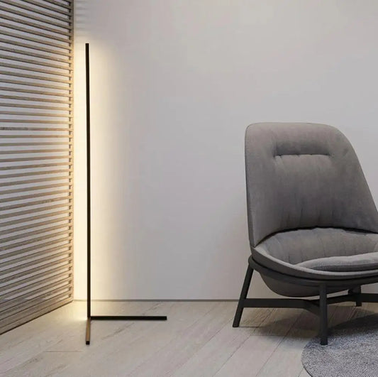 Smart RGB LED Corner Floor Lamp for Modern Living Rooms and Gaming Spaces