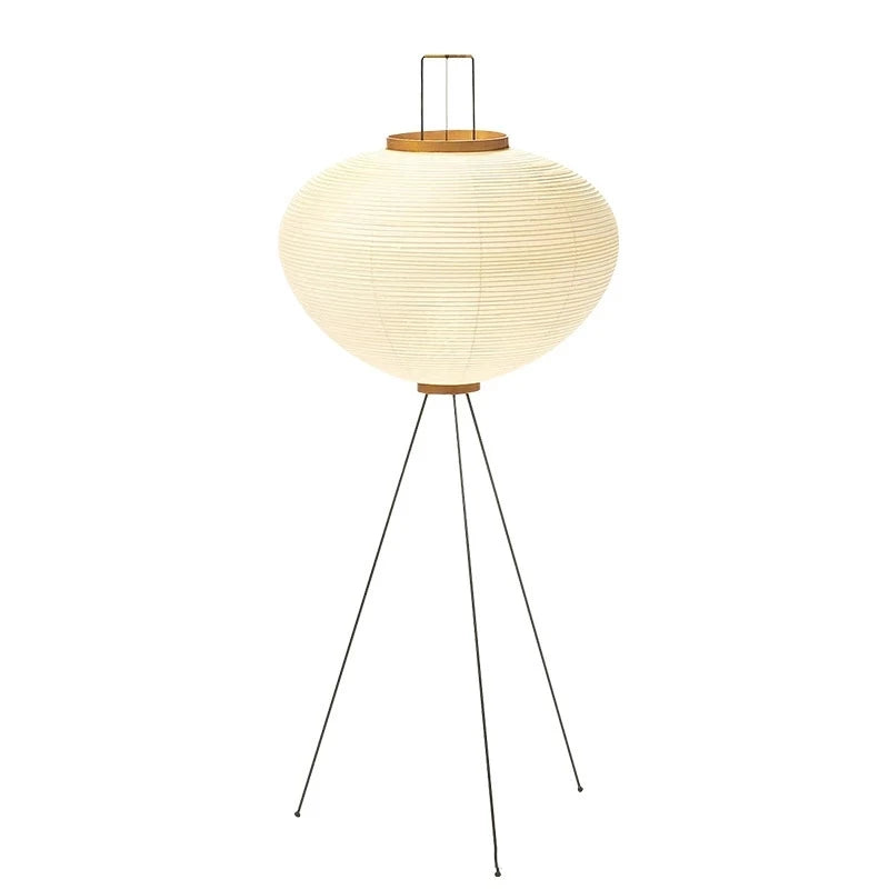 Japanese Washi Paper Floor Lamp for Living Rooms and Restaurants