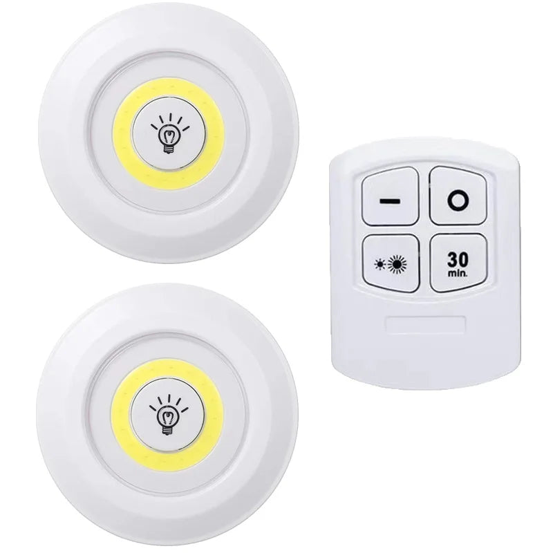 Dimmable LED Under Cabinet Light with Remote for Kitchens and Closets