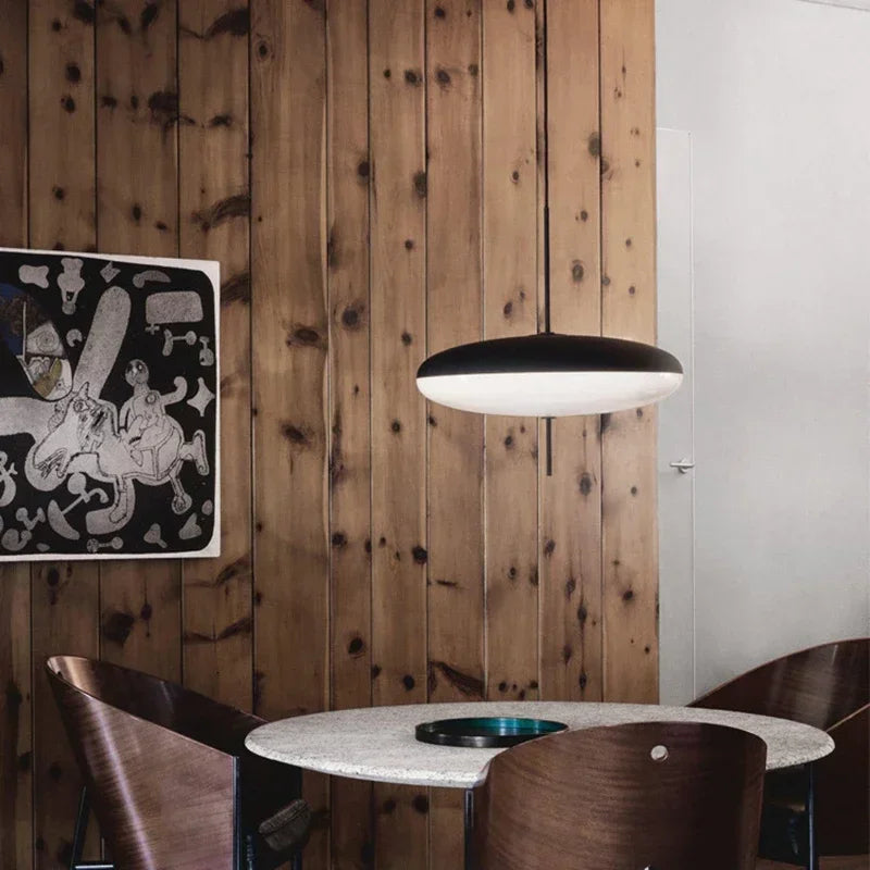 Nordic Saucer LED Pendant Light for Modern Living Rooms and Cafes