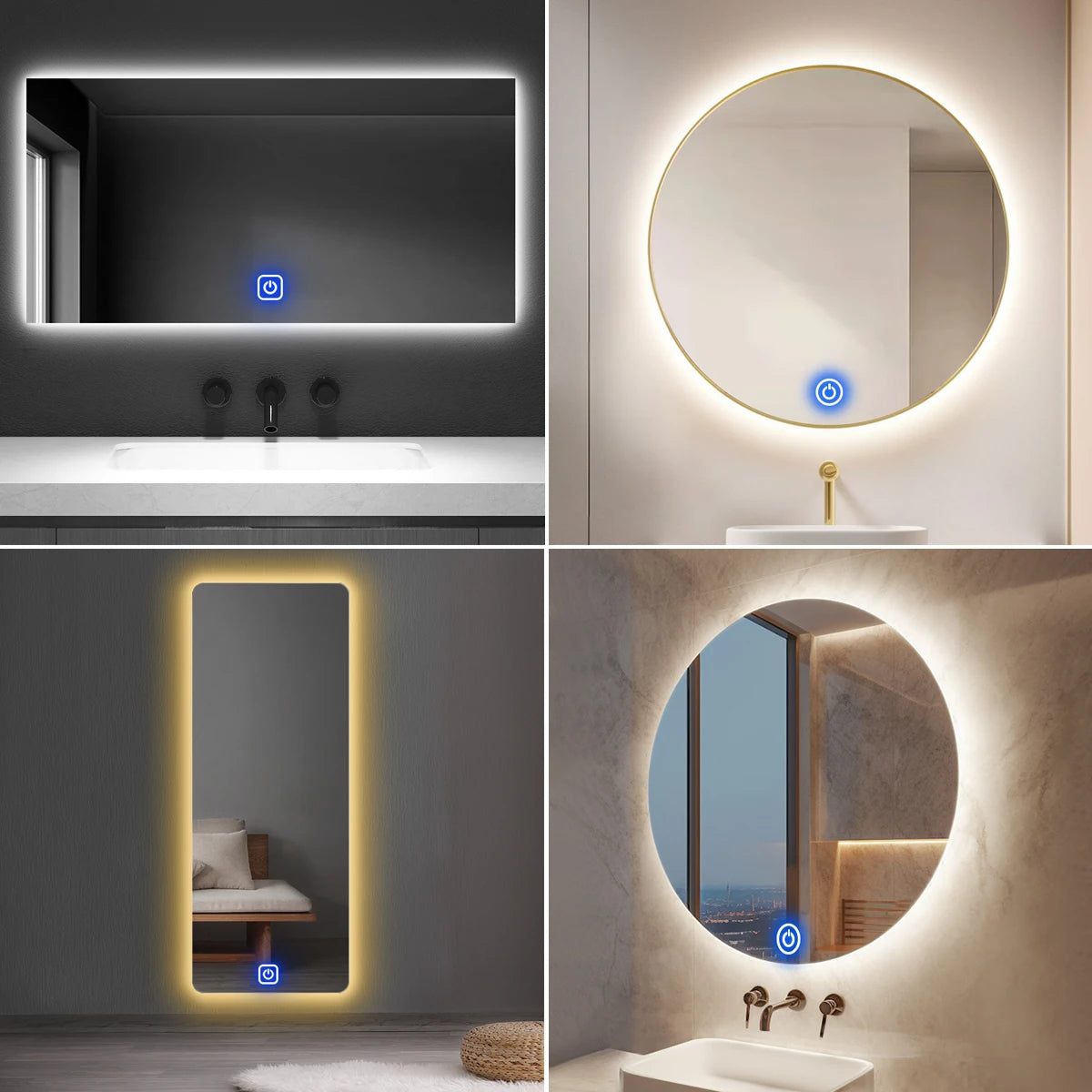 Dimmable LED Vanity Mirror Light Strip for Modern Bathroom Makeup Stations