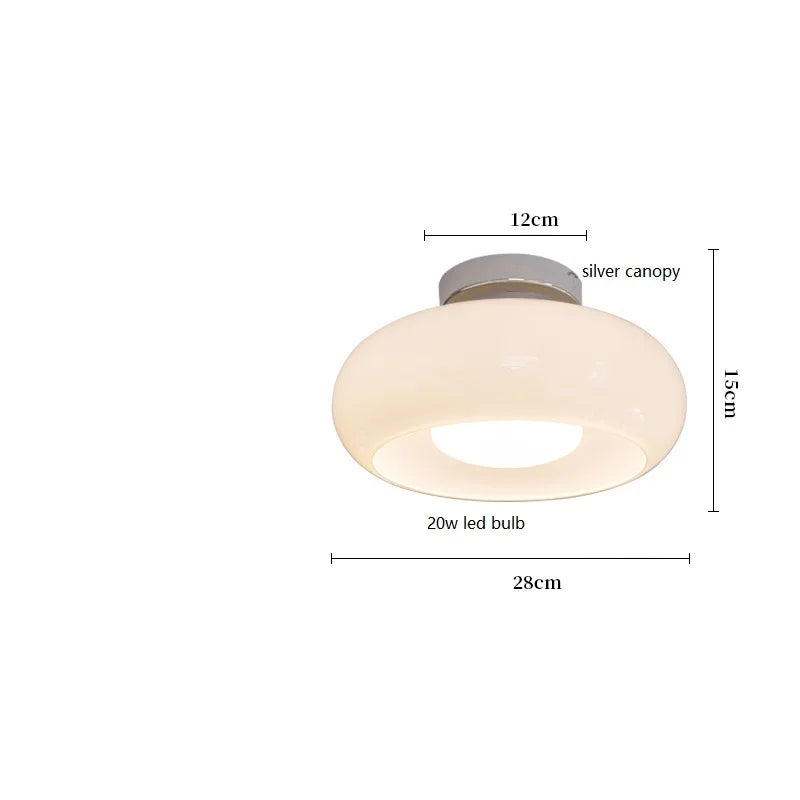 Modern Nordic Glass Pendant Light for Bedroom and Living Room