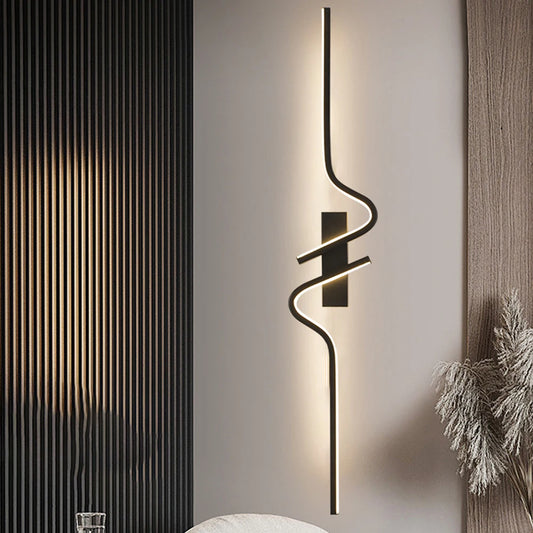Modern Minimalist LED Wall Sconce for Bedroom and Living Room Lighting